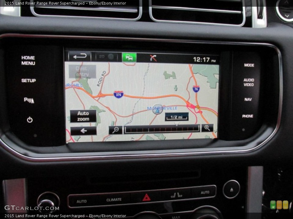 Ebony/Ebony Interior Navigation for the 2015 Land Rover Range Rover Supercharged #100934414