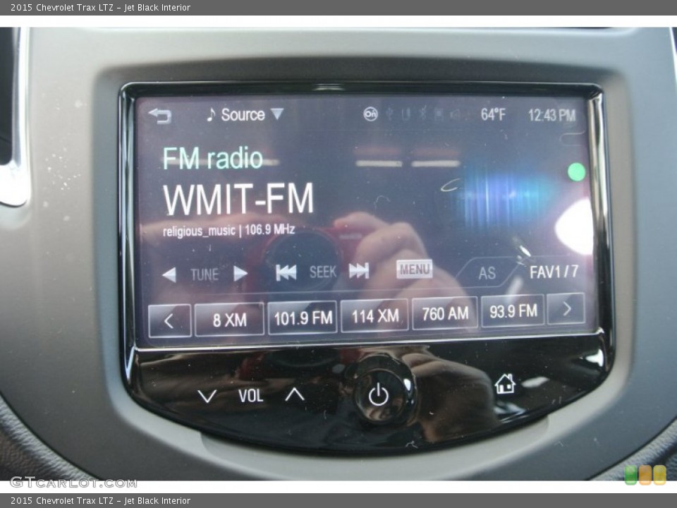 Jet Black Interior Controls for the 2015 Chevrolet Trax LTZ #100941011