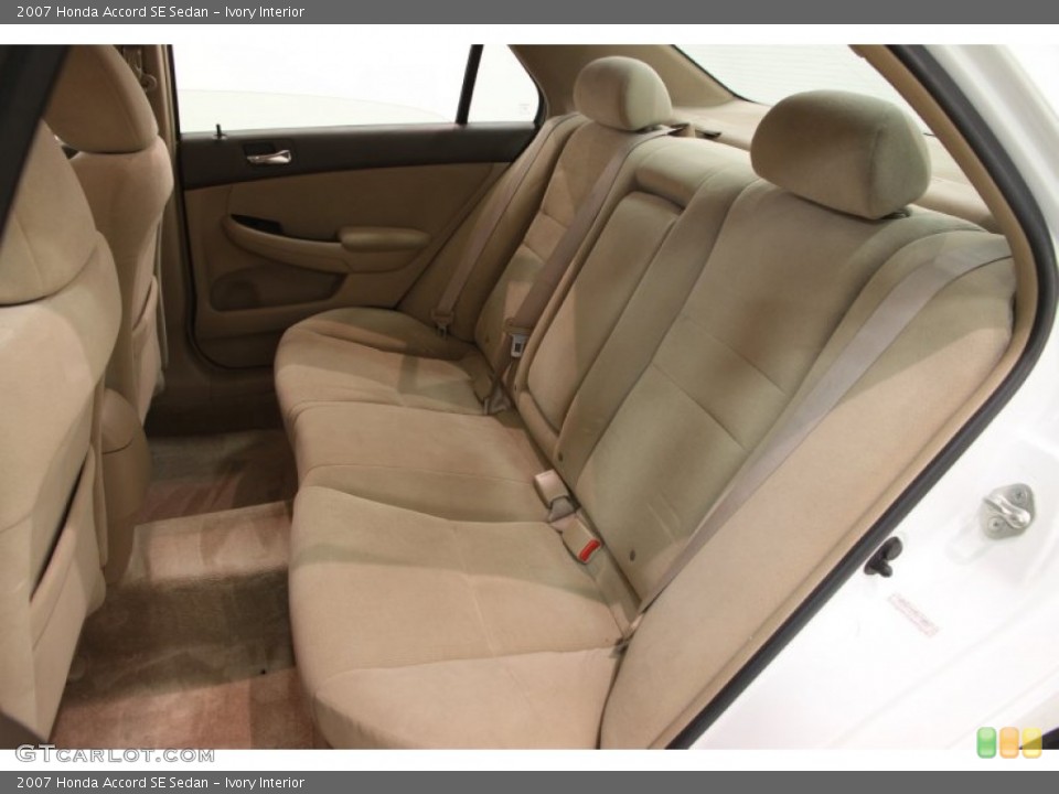 Ivory Interior Rear Seat for the 2007 Honda Accord SE Sedan #100950596