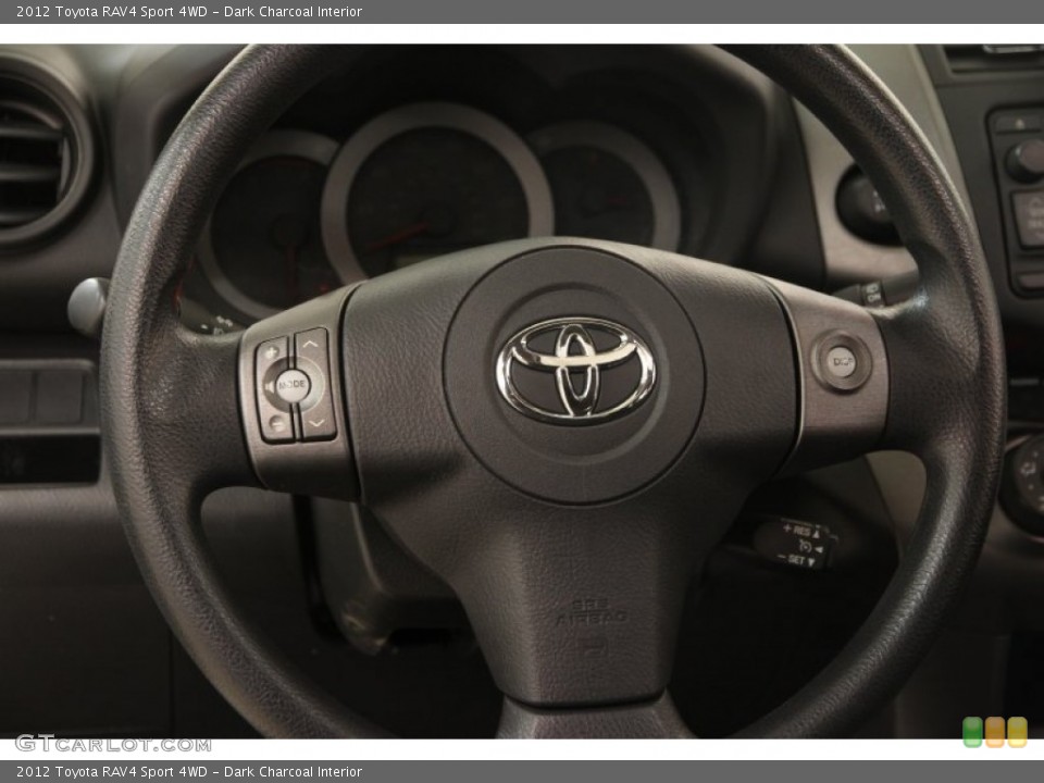 Dark Charcoal Interior Steering Wheel for the 2012 Toyota RAV4 Sport 4WD #100950746