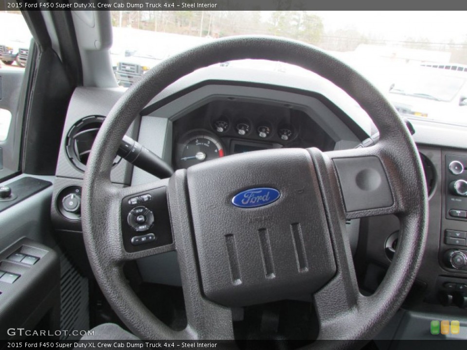 Steel Interior Steering Wheel for the 2015 Ford F450 Super Duty XL Crew Cab Dump Truck 4x4 #100951817