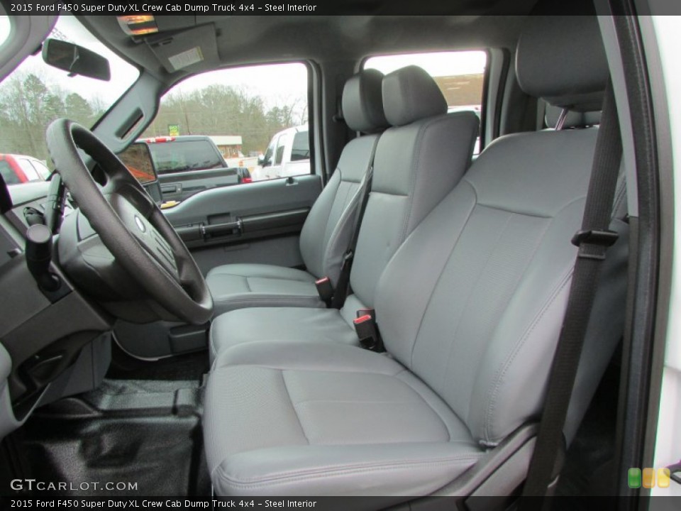 Steel Interior Front Seat for the 2015 Ford F450 Super Duty XL Crew Cab Dump Truck 4x4 #100951907