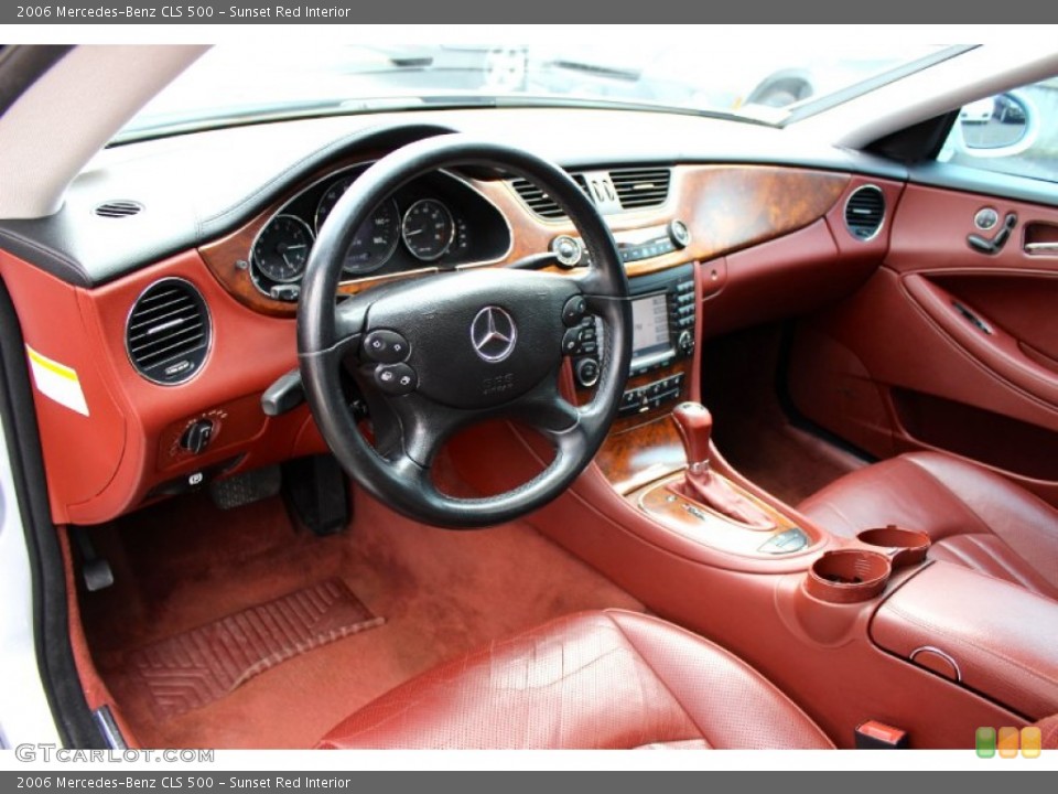 Sunset Red Interior Photo for the 2006 Mercedes-Benz CLS 500 #100956518