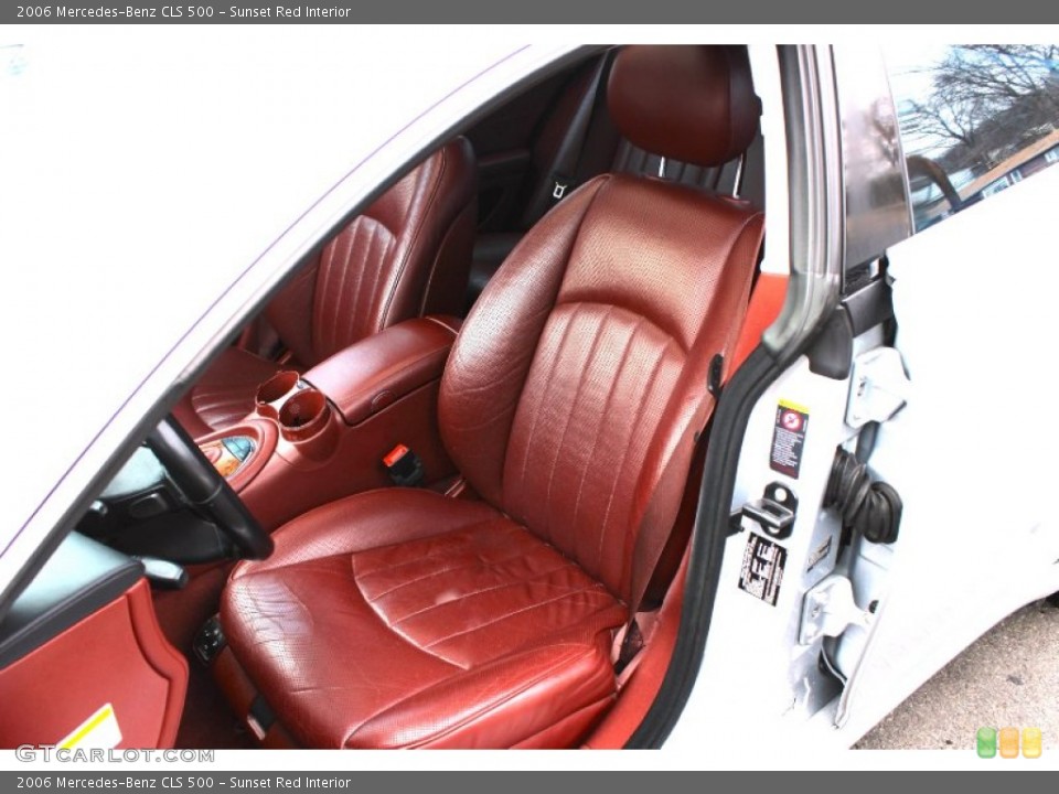 Sunset Red Interior Front Seat for the 2006 Mercedes-Benz CLS 500 #100956524