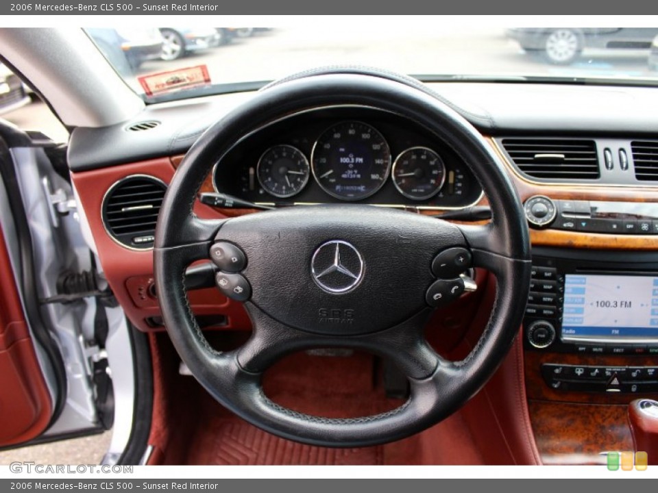 Sunset Red Interior Steering Wheel for the 2006 Mercedes-Benz CLS 500 #100956527