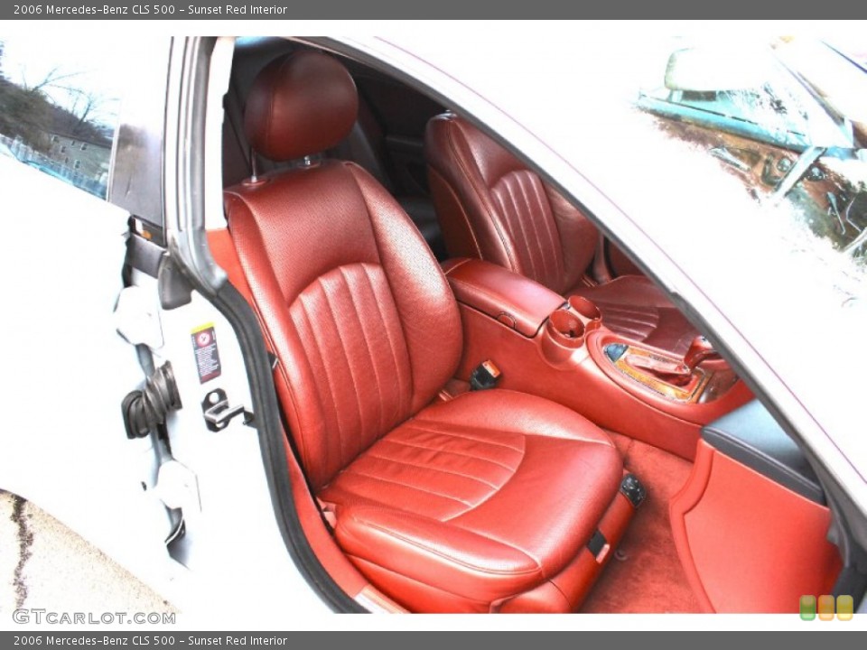Sunset Red Interior Front Seat for the 2006 Mercedes-Benz CLS 500 #100956539