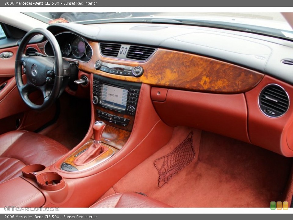Sunset Red Interior Dashboard For The 2006 Mercedes Benz Cls
