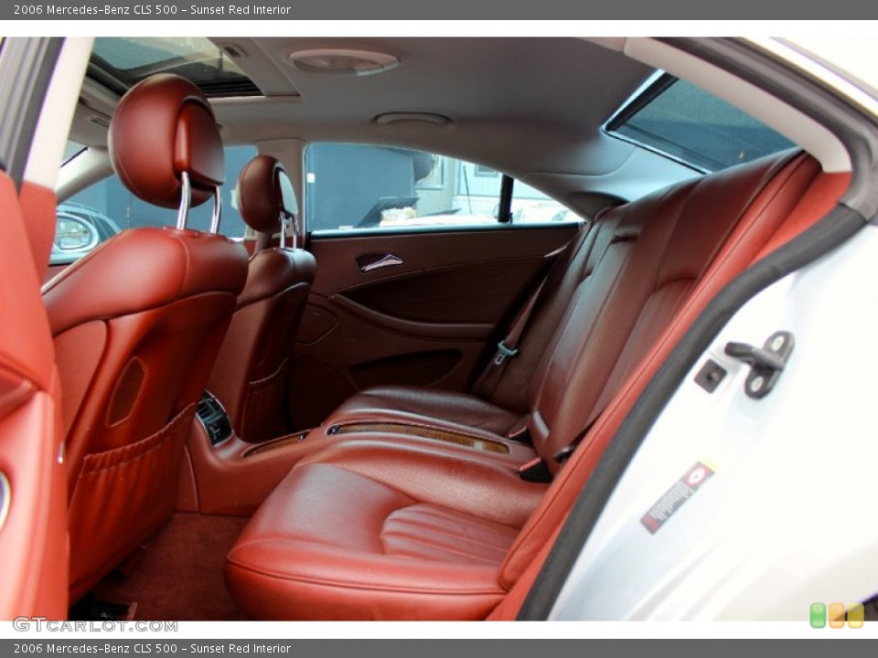 Sunset Red Interior Rear Seat for the 2006 Mercedes-Benz CLS 500 #100956551