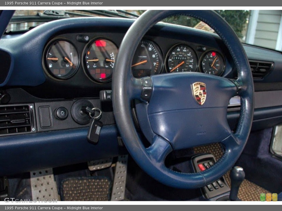 Midnight Blue Interior Steering Wheel for the 1995 Porsche 911 Carrera Coupe #100957468
