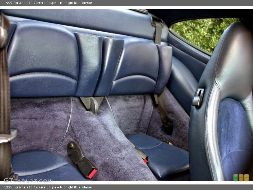 Midnight Blue Interior Rear Seat for the 1995 Porsche 911 Carrera Coupe #100957669