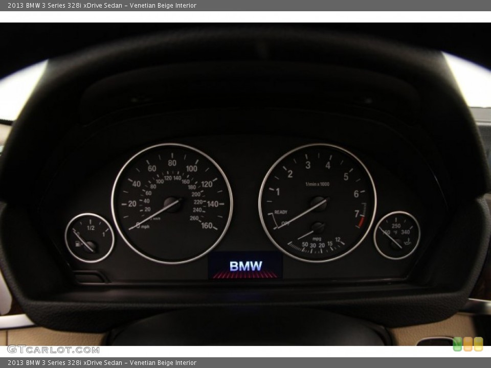 Venetian Beige Interior Gauges for the 2013 BMW 3 Series 328i xDrive Sedan #100960321