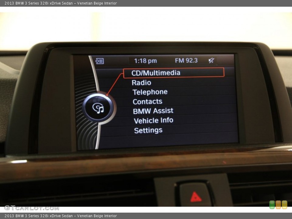 Venetian Beige Interior Controls for the 2013 BMW 3 Series 328i xDrive Sedan #100960396