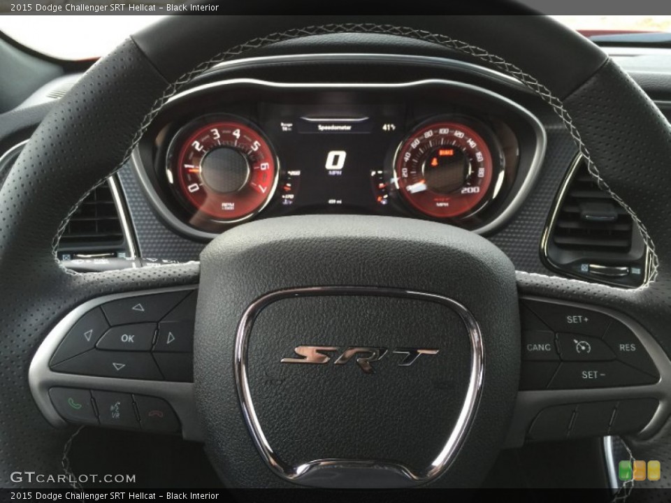 Black Interior Steering Wheel for the 2015 Dodge Challenger SRT Hellcat #100961161