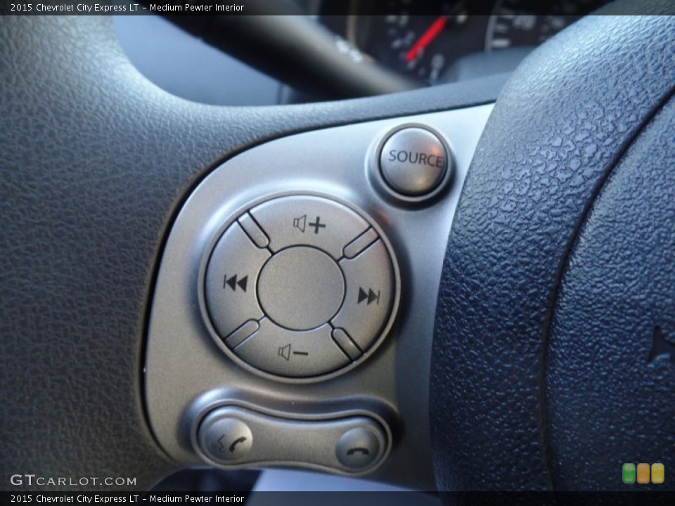Medium Pewter Interior Controls for the 2015 Chevrolet City Express LT #100963912