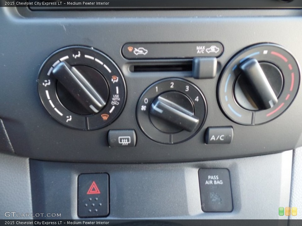 Medium Pewter Interior Controls for the 2015 Chevrolet City Express LT #100964296