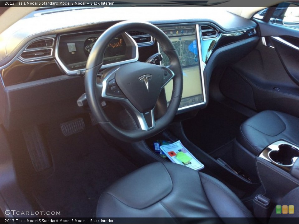 Black 2013 Tesla Model S Interiors