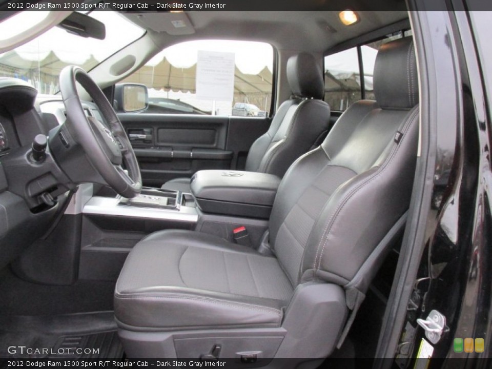 Dark Slate Gray Interior Front Seat for the 2012 Dodge Ram 1500 Sport R/T Regular Cab #100979410