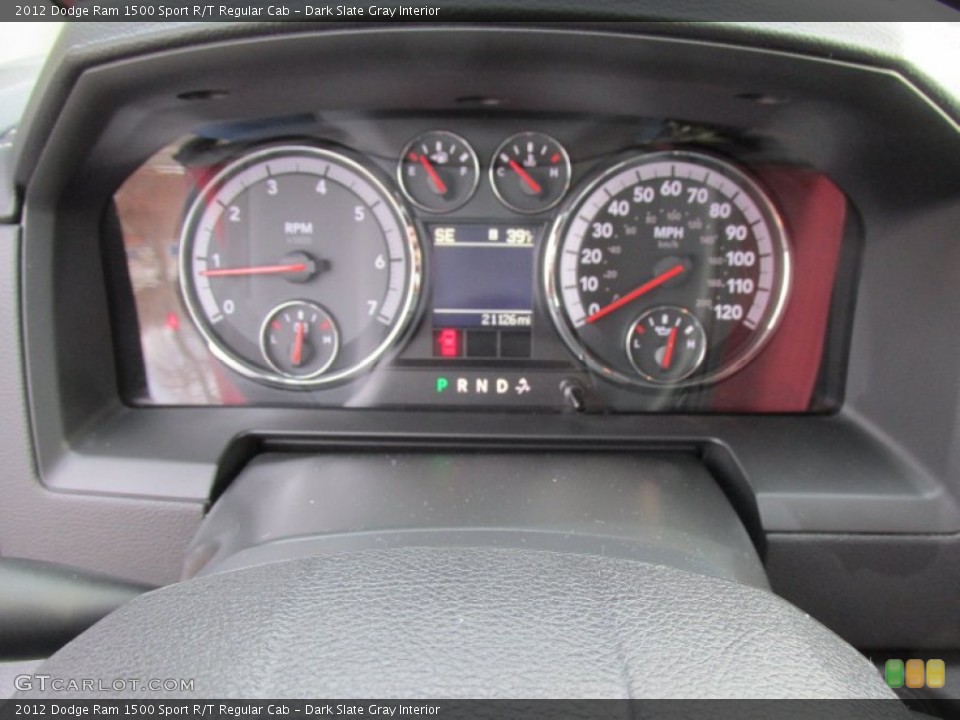 Dark Slate Gray Interior Gauges for the 2012 Dodge Ram 1500 Sport R/T Regular Cab #100979605