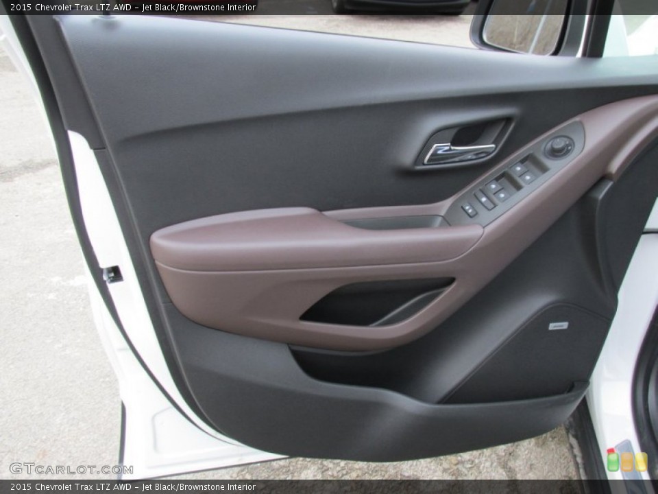 Jet Black/Brownstone Interior Door Panel for the 2015 Chevrolet Trax LTZ AWD #100981438