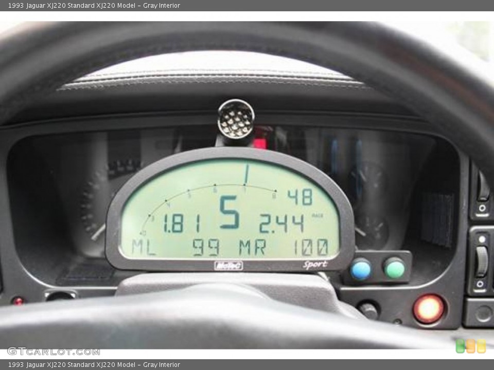 Gray Interior Gauges for the 1993 Jaguar XJ220  #100988859