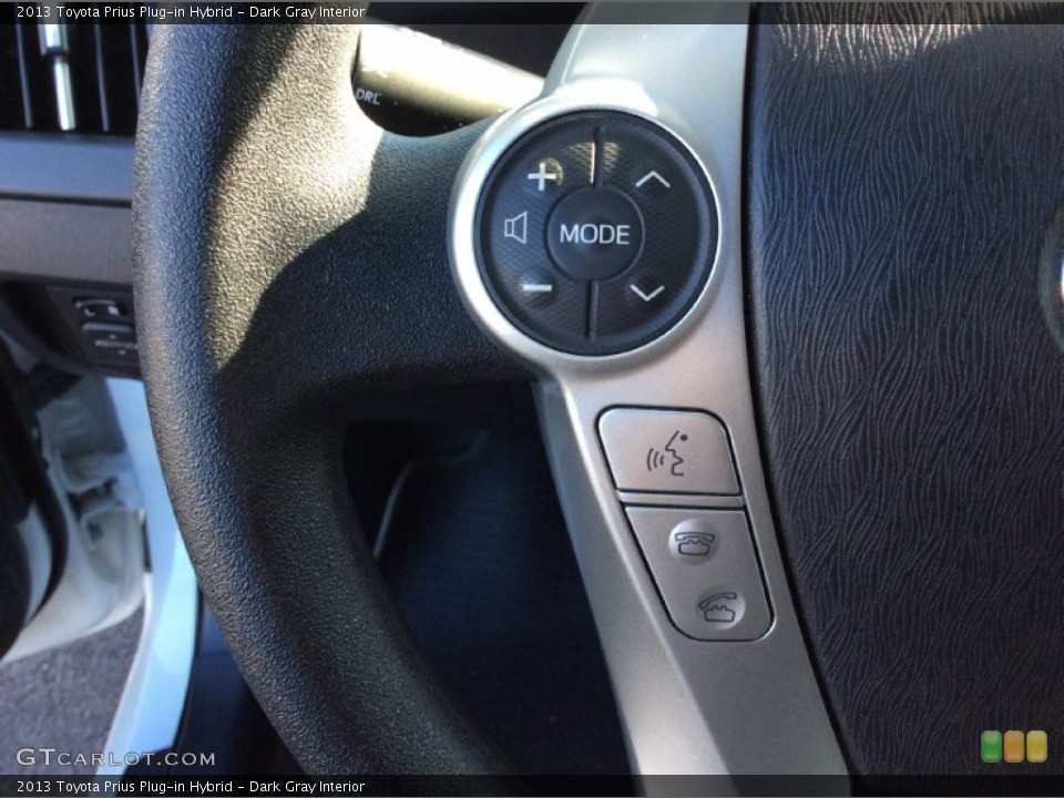 Dark Gray Interior Controls for the 2013 Toyota Prius Plug-in Hybrid #100994537