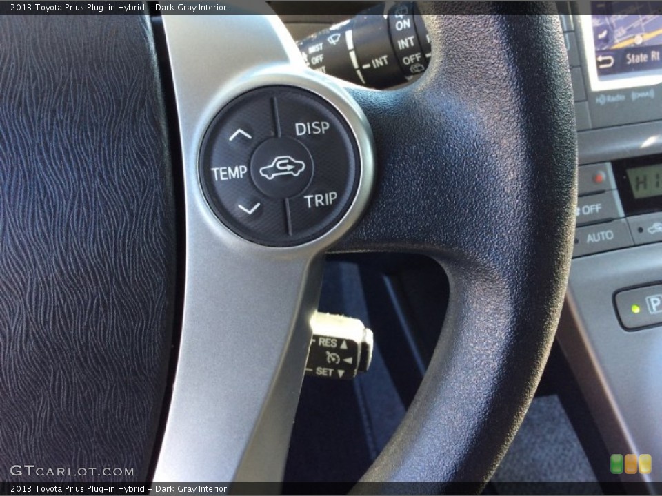 Dark Gray Interior Controls for the 2013 Toyota Prius Plug-in Hybrid #100994561