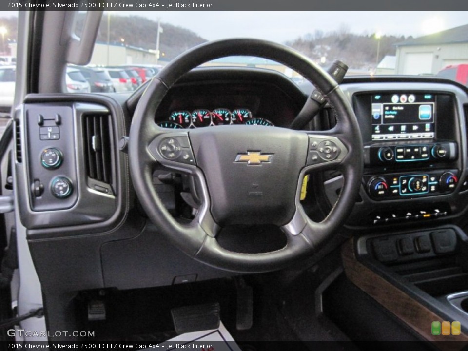 Jet Black Interior Steering Wheel for the 2015 Chevrolet Silverado 2500HD LTZ Crew Cab 4x4 #101015407