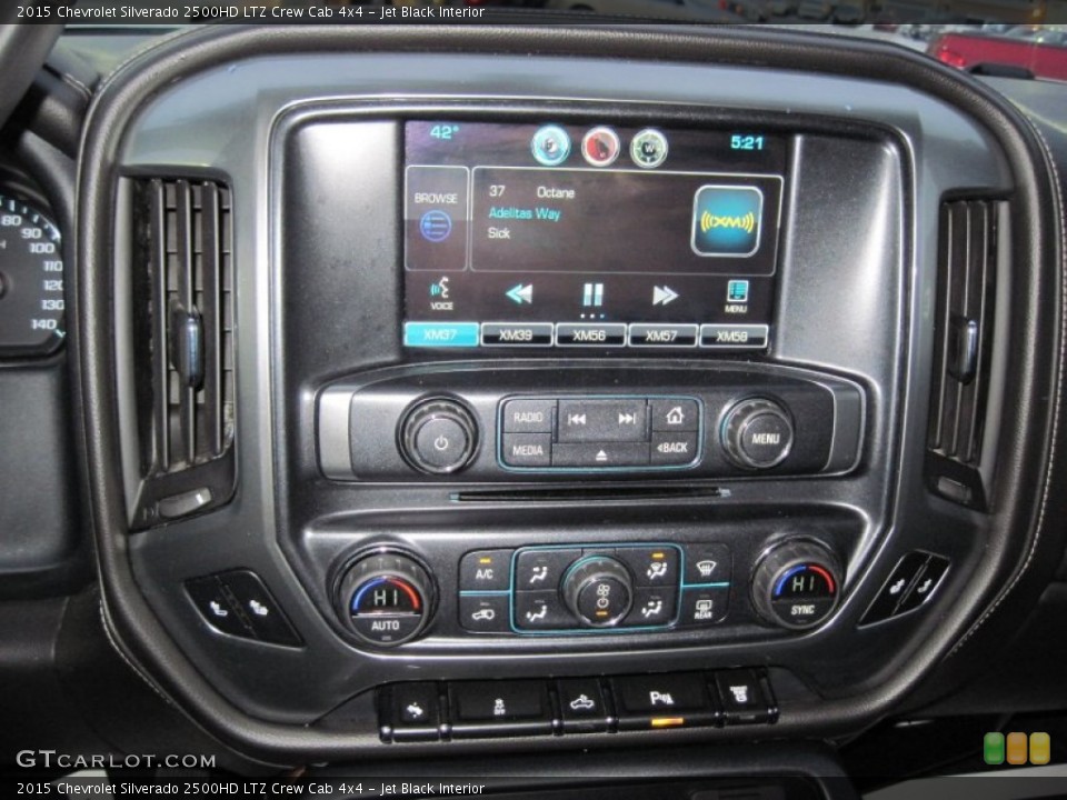 Jet Black Interior Controls for the 2015 Chevrolet Silverado 2500HD LTZ Crew Cab 4x4 #101015506