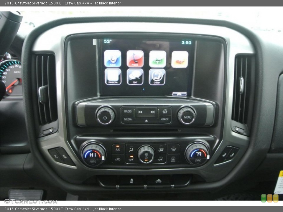 Jet Black Interior Controls for the 2015 Chevrolet Silverado 1500 LT Crew Cab 4x4 #101015656