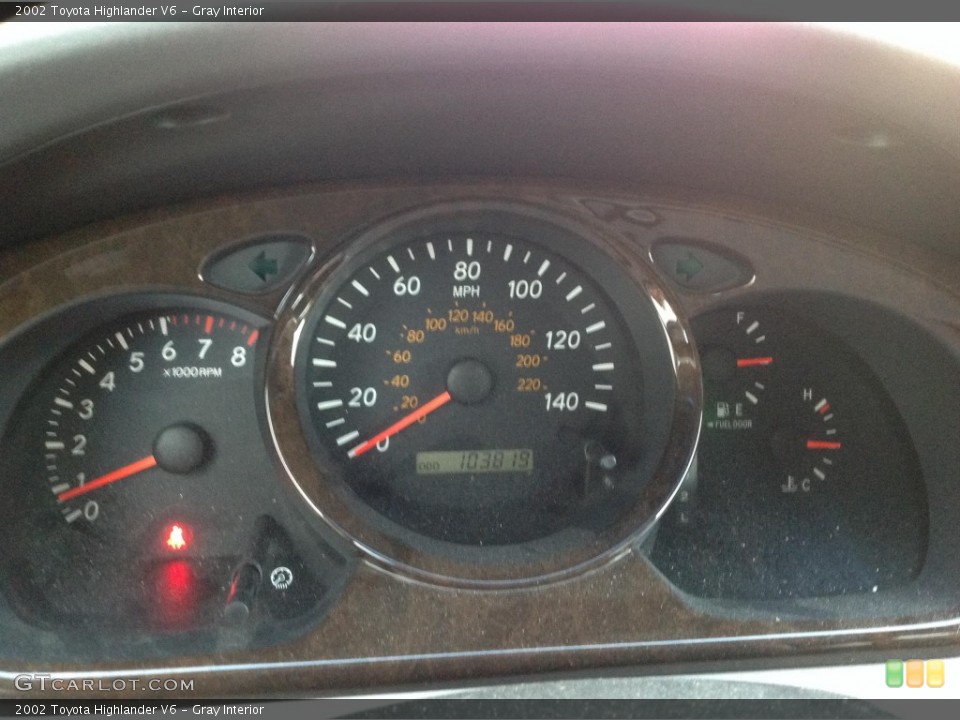 Gray Interior Gauges for the 2002 Toyota Highlander V6 #101015806