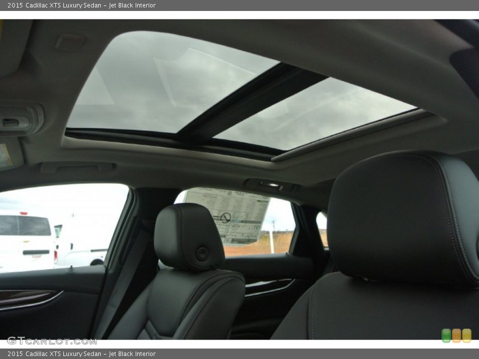 Jet Black Interior Sunroof for the 2015 Cadillac XTS Luxury Sedan #101016001