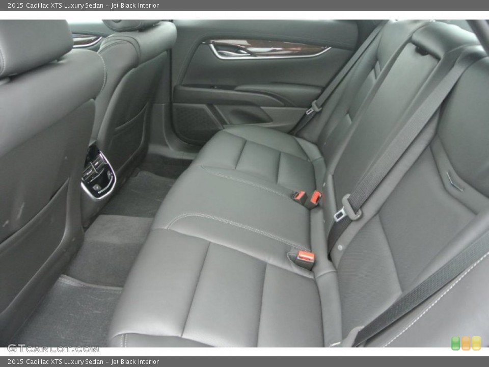 Jet Black Interior Rear Seat for the 2015 Cadillac XTS Luxury Sedan #101016127