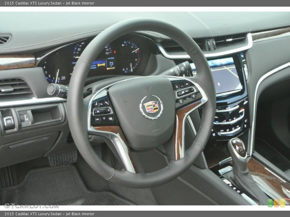 Jet Black Interior Steering Wheel for the 2015 Cadillac XTS Luxury Sedan #101016244