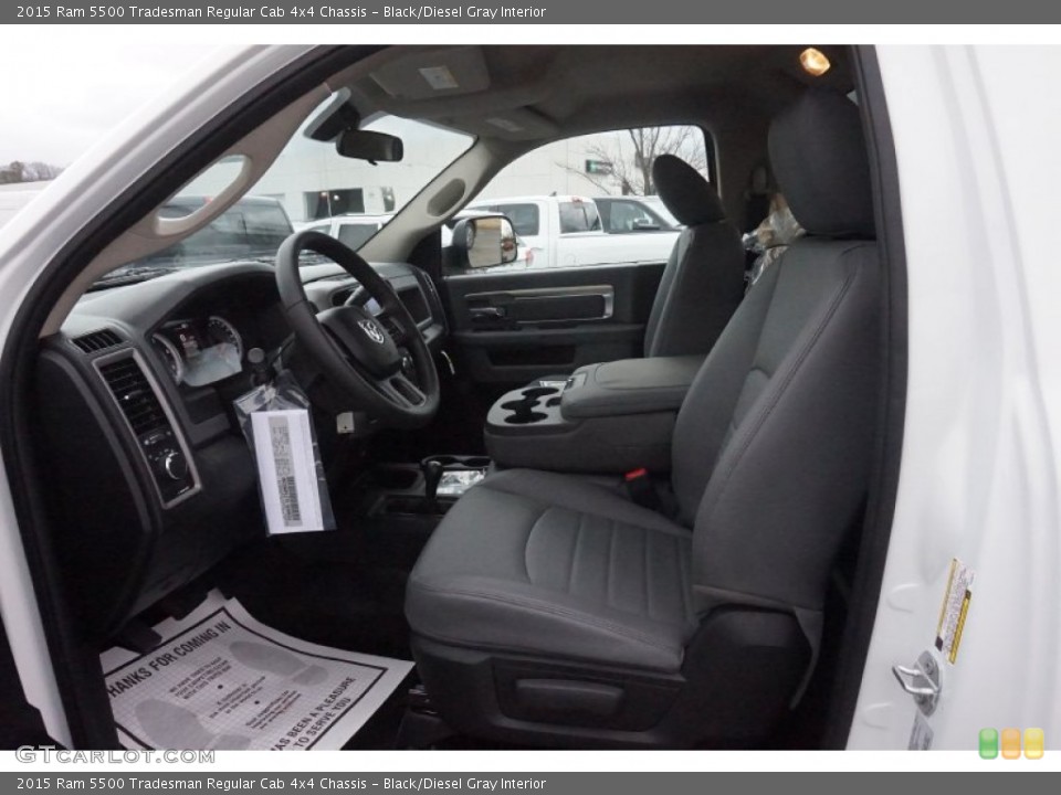 Black/Diesel Gray Interior Photo for the 2015 Ram 5500 Tradesman Regular Cab 4x4 Chassis #101021476
