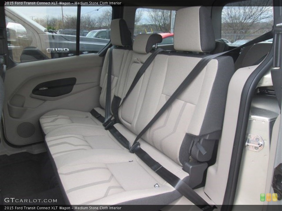 Medium Stone Cloth Interior Rear Seat for the 2015 Ford Transit Connect XLT Wagon #101023465