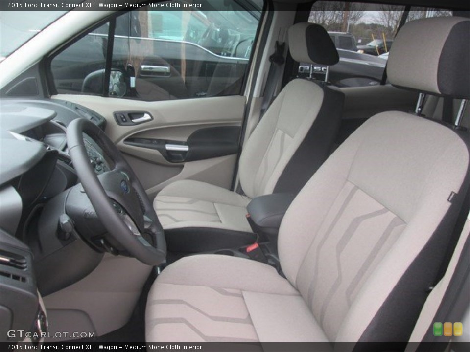 Medium Stone Cloth Interior Front Seat for the 2015 Ford Transit Connect XLT Wagon #101024101