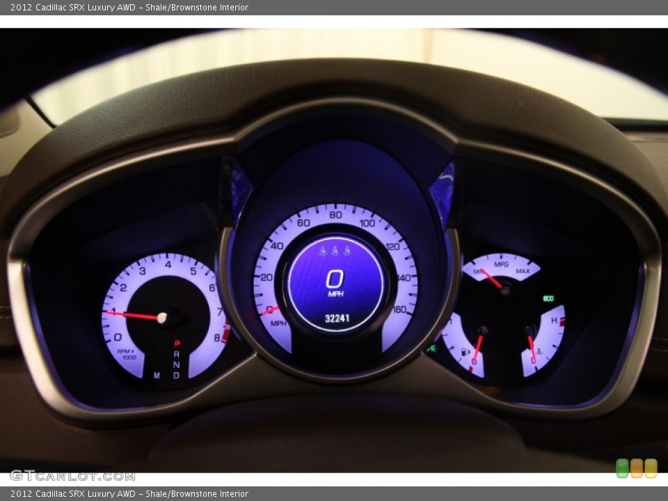 Shale/Brownstone Interior Gauges for the 2012 Cadillac SRX Luxury AWD #101025808