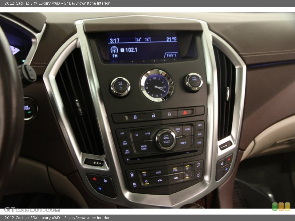 Shale/Brownstone Interior Controls for the 2012 Cadillac SRX Luxury AWD #101025844