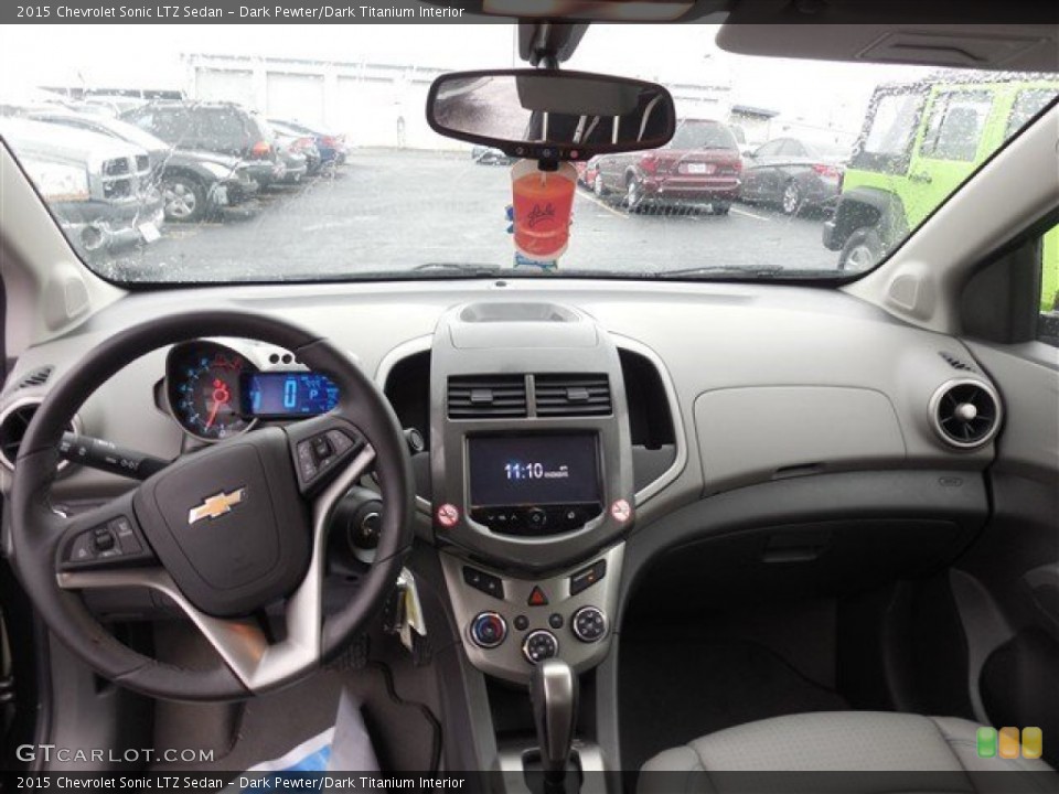 Dark Pewter/Dark Titanium Interior Dashboard for the 2015 Chevrolet Sonic LTZ Sedan #101025943