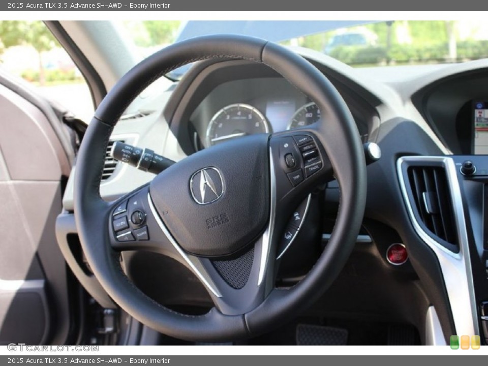 Ebony Interior Steering Wheel for the 2015 Acura TLX 3.5 Advance SH-AWD #101054940