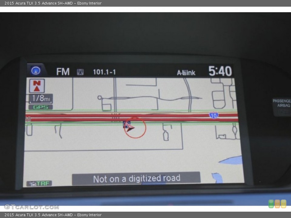 Ebony Interior Navigation for the 2015 Acura TLX 3.5 Advance SH-AWD #101055078