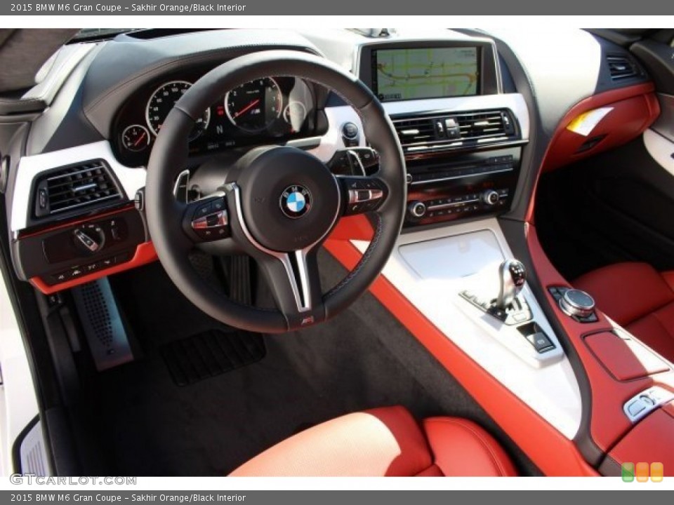 Sakhir Orange/Black Interior Photo for the 2015 BMW M6 Gran Coupe #101068248