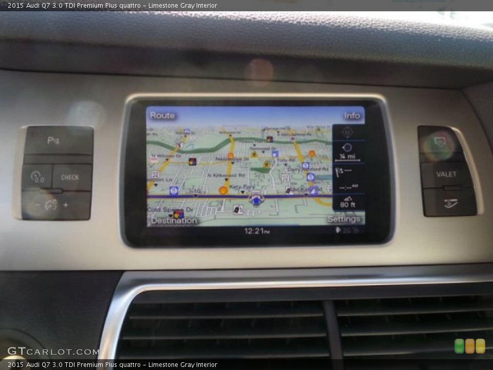 Limestone Gray Interior Navigation for the 2015 Audi Q7 3.0 TDI Premium Plus quattro #101088087