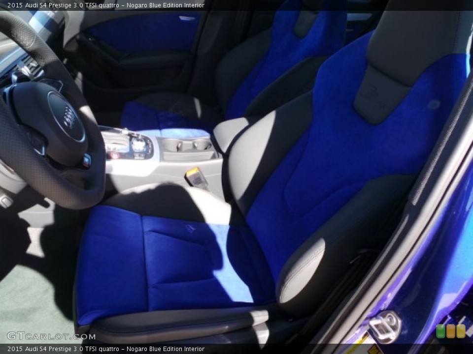 Nogaro Blue Edition Interior Front Seat for the 2015 Audi S4 Prestige 3.0 TFSI quattro #101088588