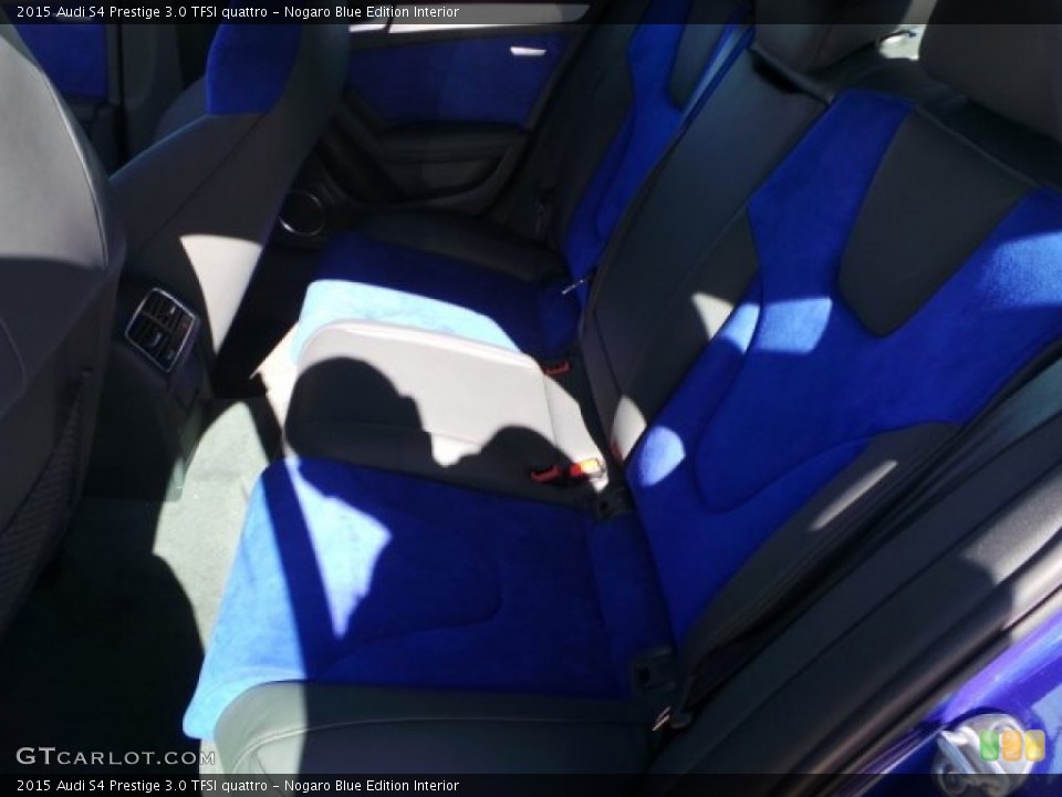 Nogaro Blue Edition Interior Rear Seat for the 2015 Audi S4 Prestige 3.0 TFSI quattro #101088666