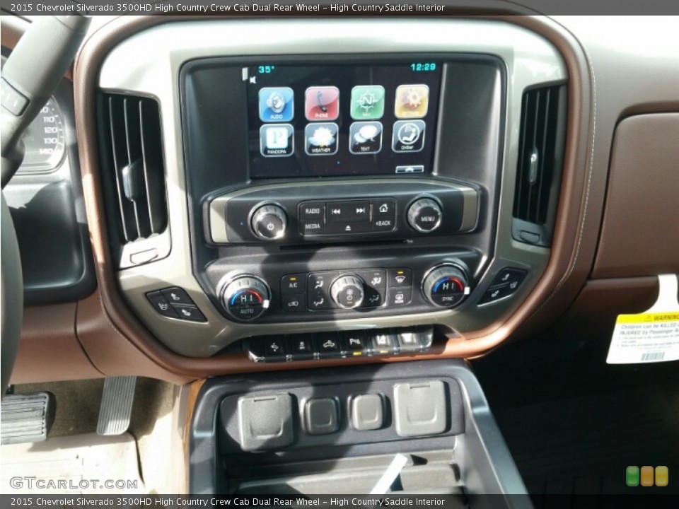 High Country Saddle Interior Controls for the 2015 Chevrolet Silverado 3500HD High Country Crew Cab Dual Rear Wheel #101094459