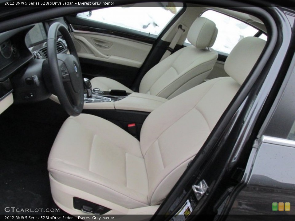 Everest Gray Interior Photo for the 2012 BMW 5 Series 528i xDrive Sedan #101095671