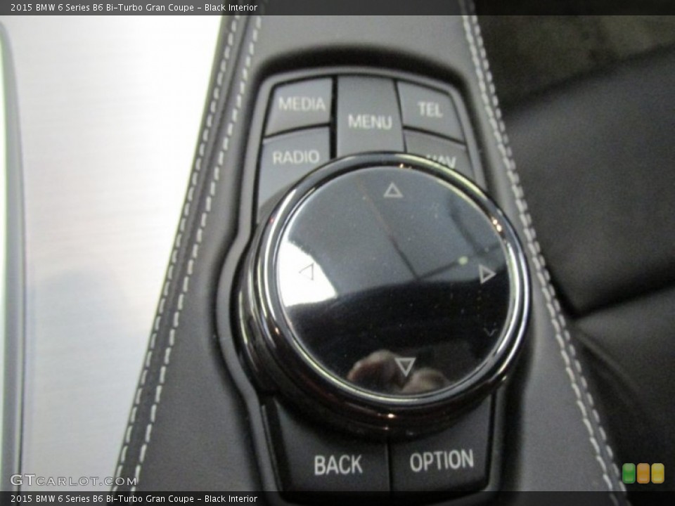 Black Interior Controls for the 2015 BMW 6 Series B6 Bi-Turbo Gran Coupe #101096202