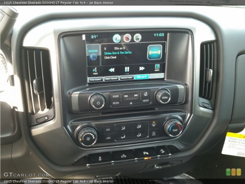 Jet Black Interior Controls for the 2015 Chevrolet Silverado 3500HD LT Regular Cab 4x4 #101096229