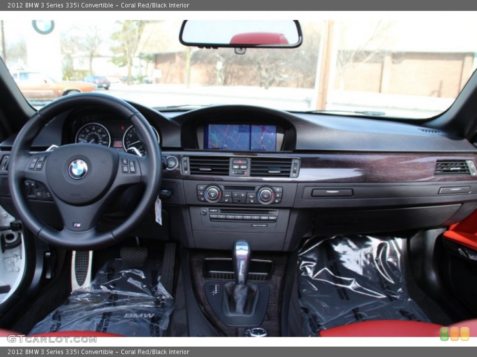 Coral Red/Black Interior Dashboard for the 2012 BMW 3 Series 335i Convertible #101098239